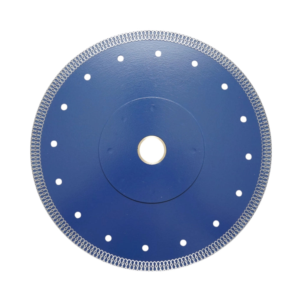 Disco diamantato turbo continuo 250x30/25,4 mm, segmento 10 mm per piastrelle, maiolica, ceramica dura Breckner Germany