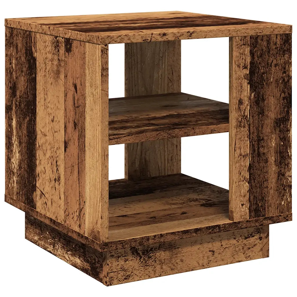 Tavolino da Salotto Legno Antico 40x40x43 cm Legno Multistrato