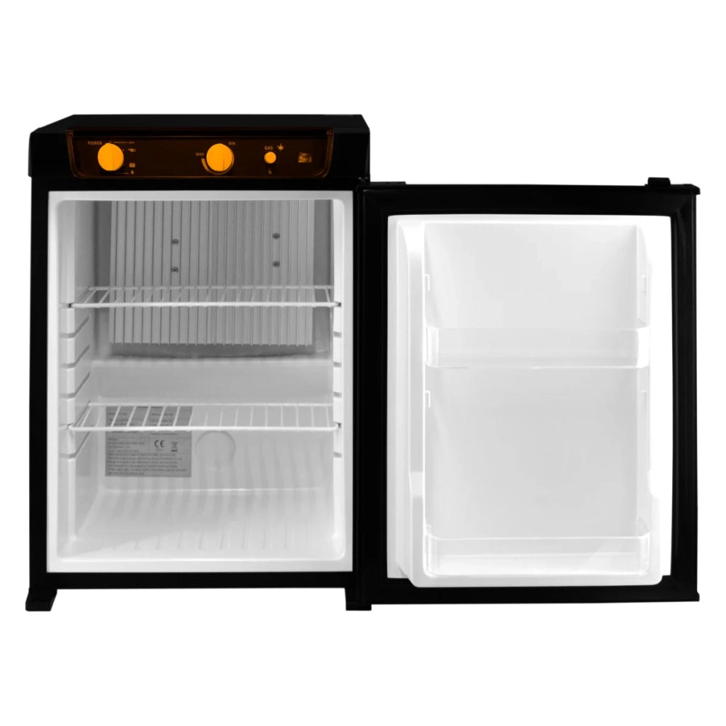 Frigorifero ad assorbimento a 3 vie 43L Gas 12V 240V Silenzioso Camper Caravan Camper Nero
