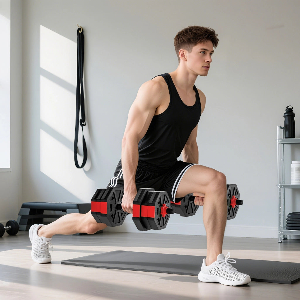Set Hantel 6 in 1 ¨C zephmum ¨C Hantel regolabile 20 kg