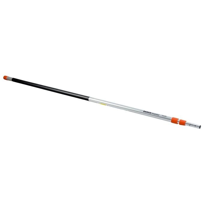 BAHCO AP-5M Asta Telescopica in Alluminio 3 Sezioni da 2,0 a 5,0 m con Sistema di Bloccaggio Twist and Lock compatibile con Tagliasiepi e Seghetti Bahco colore Nero
