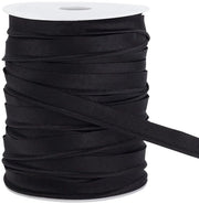 Banda Decorativa in Poliestere Nera 50 m - 12 mm di Larghezza