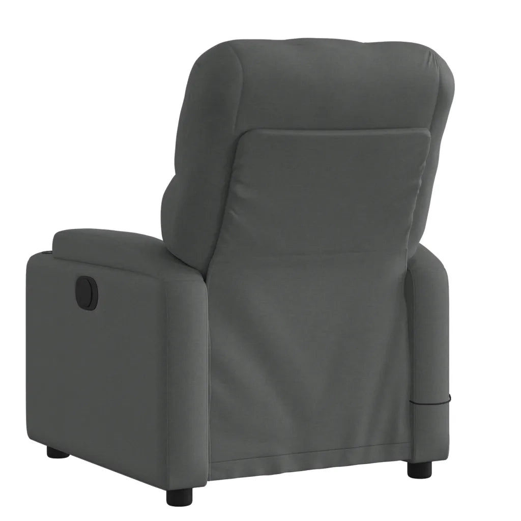 Poltrona reclinabile massaggiante in Tessuto Grigio Scuro 3205665