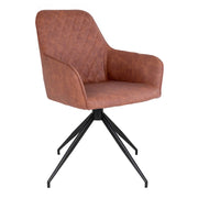Sedia Harbo, Marrone, Similpelle, 62x56x89 cm