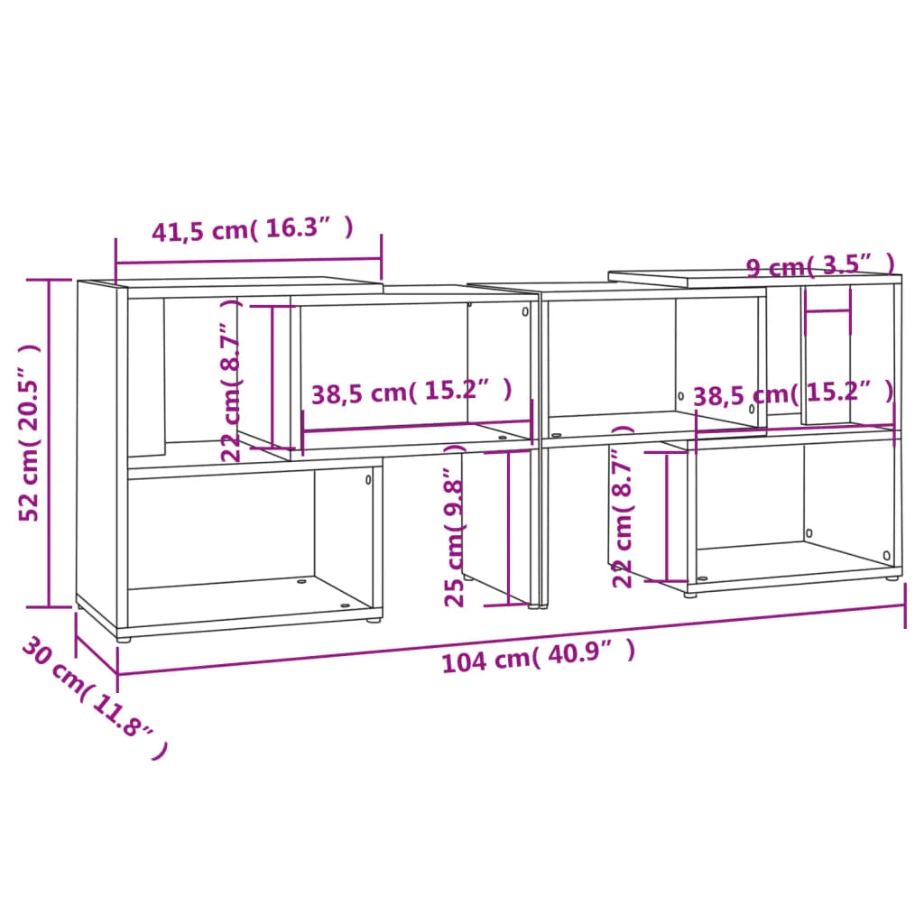 Mobile TV multimediale mensola TV credenza TV sala da pranzo soggiorno camera da letto finitura lucida 104 x 30 x 52 cm legno ingegnerizzato grigio 02_0027010