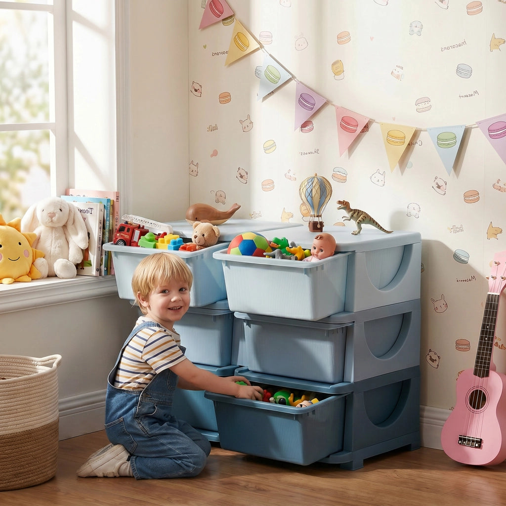 Cassettiera Bambini 3 Cassetti ¨C Xylo ¨C Blu Mobile Cameretta