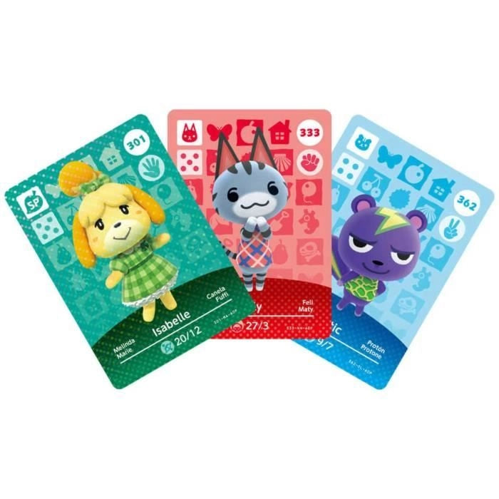 Confezione da 3 carte Animal Crossing 4