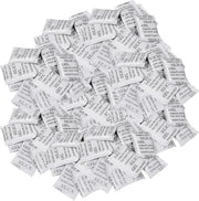 Pacchetti di silicagel per assorbimento di umidità - 100 confezioni - Disidratante trasparente per qualità alimentare