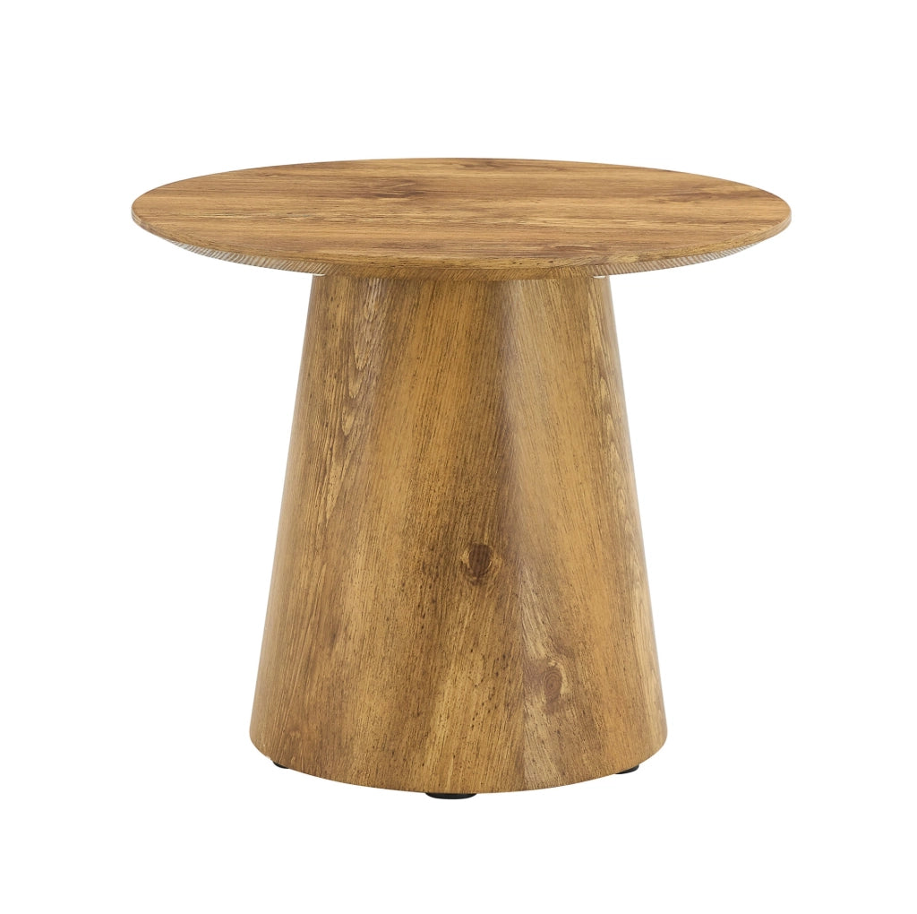 Tavolino rotondo in MDF effetto legno ? 50 cm; altezza 48 cm