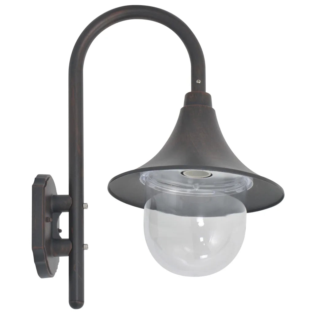 Lampada da Parete da Giardino E27 42 cm Alluminio Bronzo CFW6998515