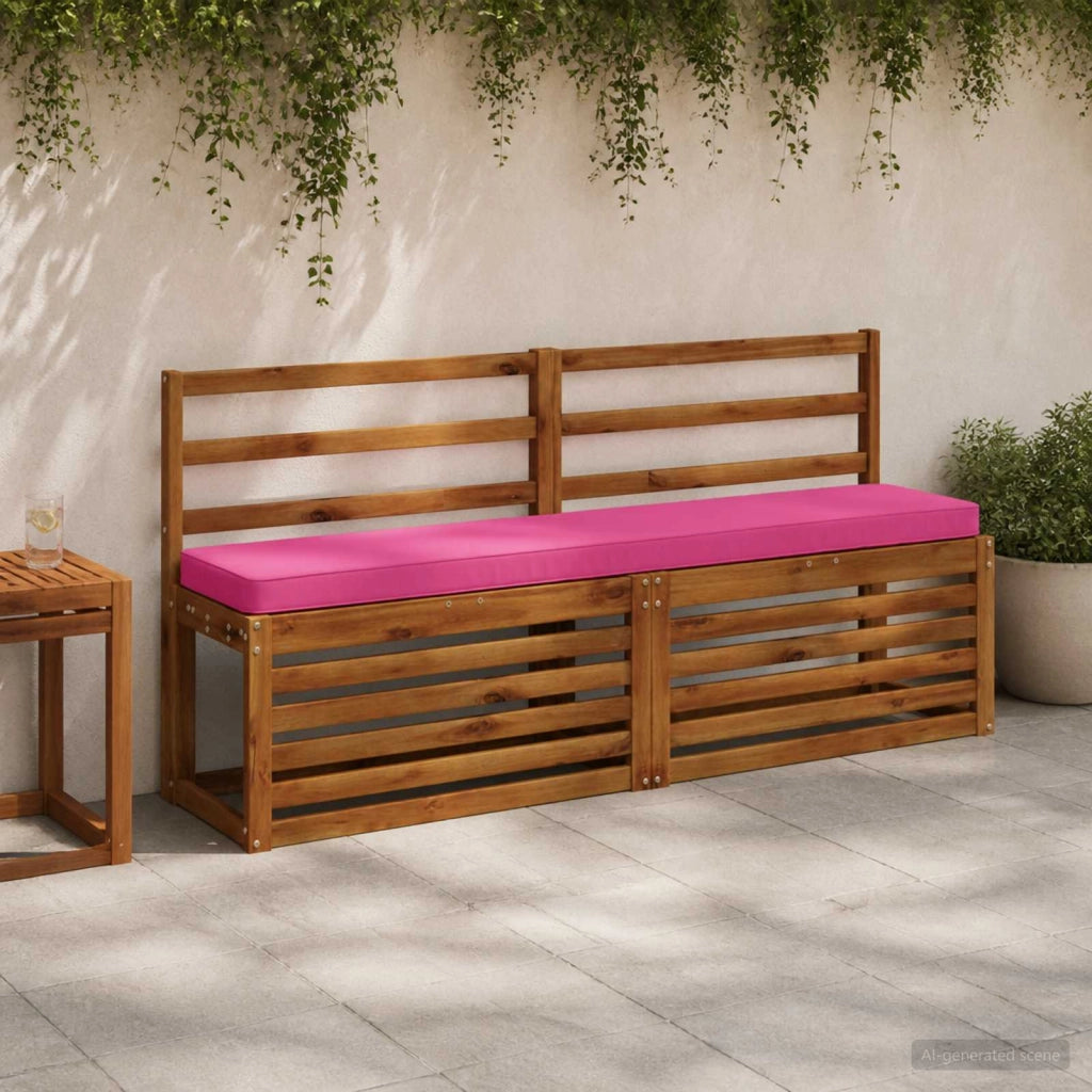 Cuscini per Panchina a 2 Pezzi VUGHT 2 pcs 100% Poliestere Rosa 950811