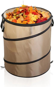 Contenitore per rifiuti da giardino 38 litri - Imbottito - Pieghevole - Oxford - Portatile - Autoalzante - Ideale per rifiuti di giardino