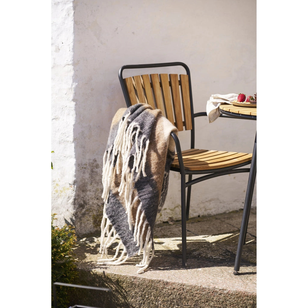 Plaid Carmel, Beige, Lana, 130x1x170 cm