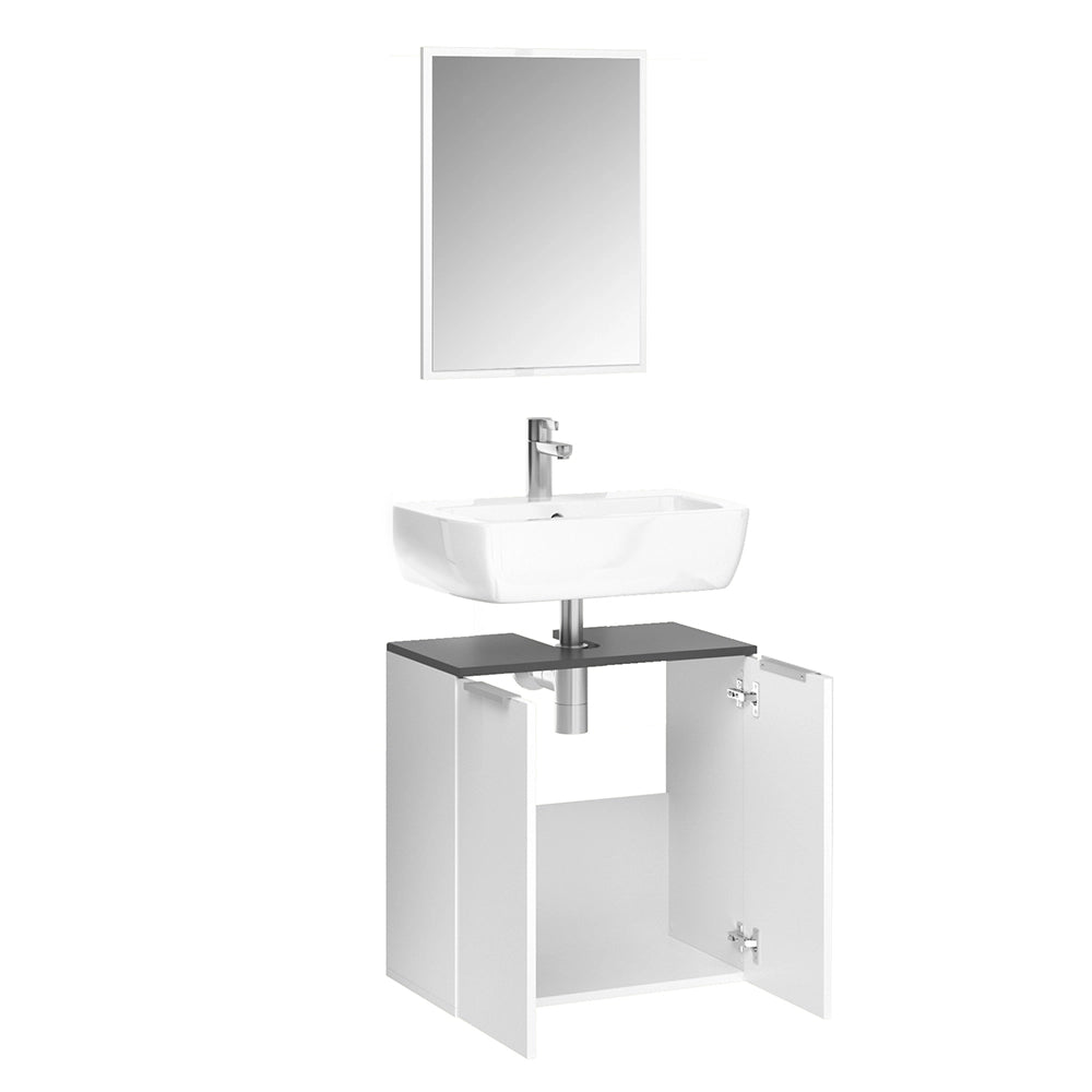 Vicco Set mobili bagno Bianco 2 parti