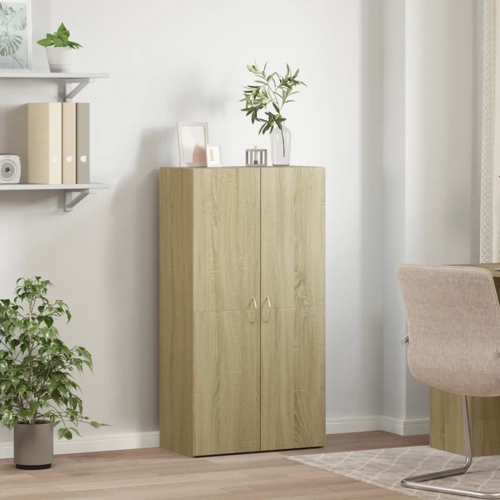 Schedario Rovere Sonoma 60x32x115 cm in Legno Multistrato 840774
