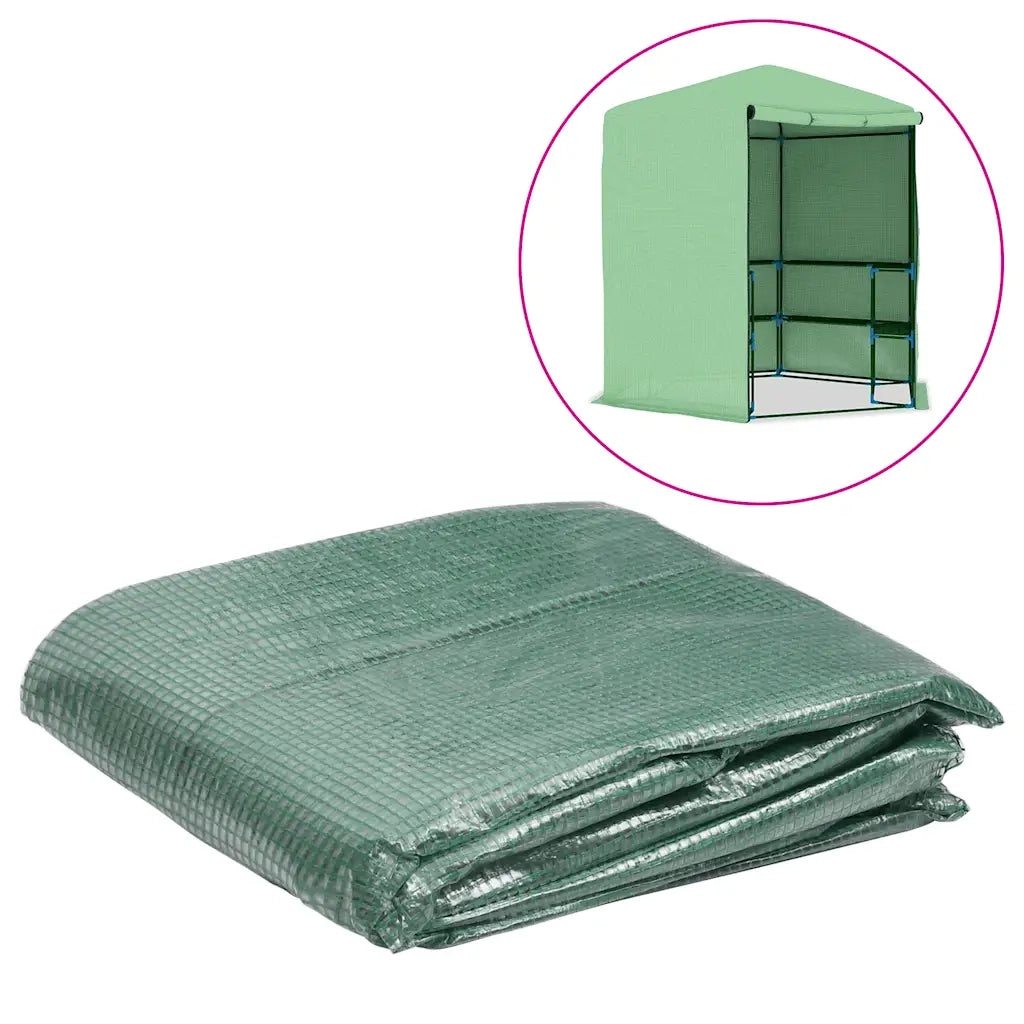 Telo di Ricambio per Serra (6,5025 mÂ²) 255x255x194 cm Verde cod mxl 64478