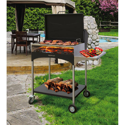 Barbecue a Legna con Griglia in Acciaio Famur BK 8 Elite
