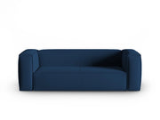 Cosmopolitan Design - Divano "Mackay" 3 posti in velluto strutturato blu scuro 