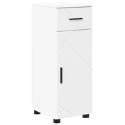 Mobile da Bagno | Armadio da bagno con cassetto con porta Bianco 30 x 35 x 80 cm