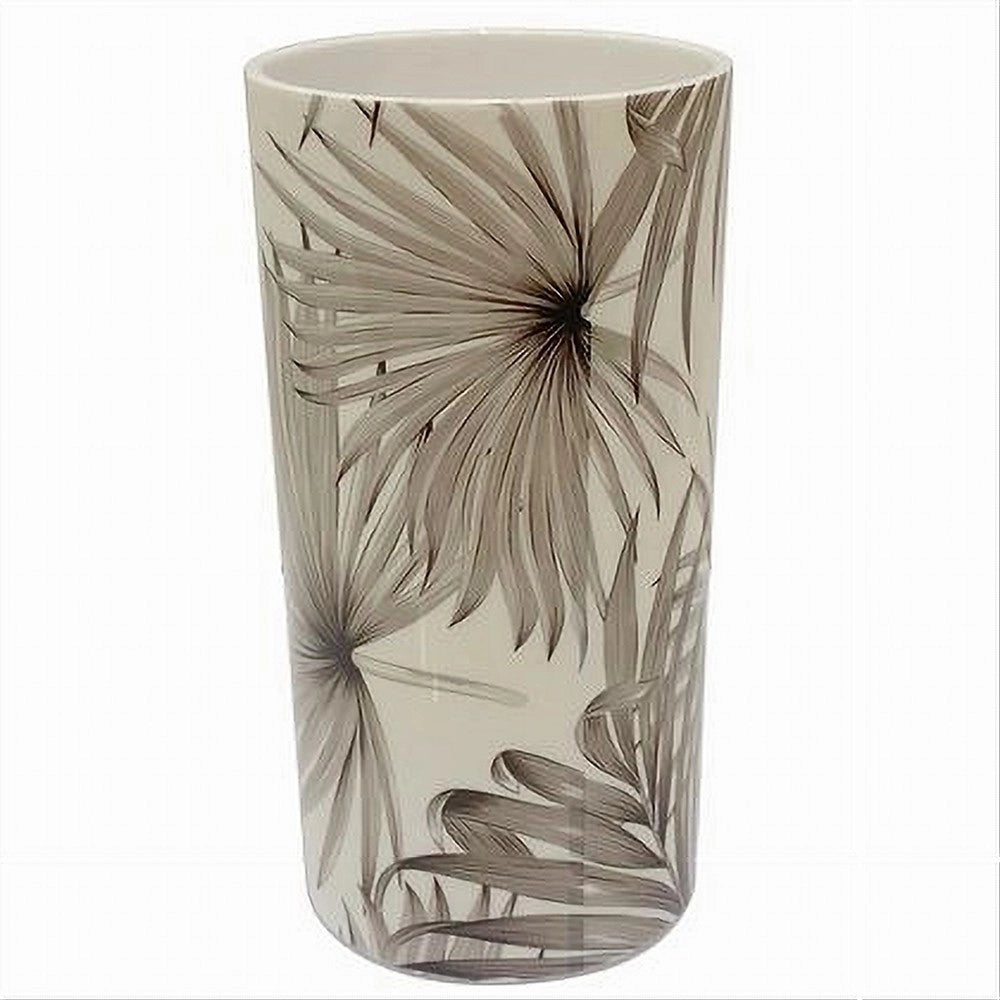Trade Shop - Bicchiere Porta Spazzolino Dentifricio Accessorio Arredo Bagno Tropicale 87068 -