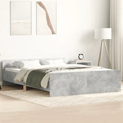 Giroletto con Testiera e Pediera Grigio Cemento 140x200 cmcod mxl 131791