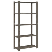Scaffale a 5 Livelli Grigio 80x38x170 cm in Legno di Pino CFW2670103