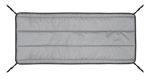 Cuscino trapuntato impermeabile grigio scuro per sedia da giardino AIO FACTORY 150x50 cm