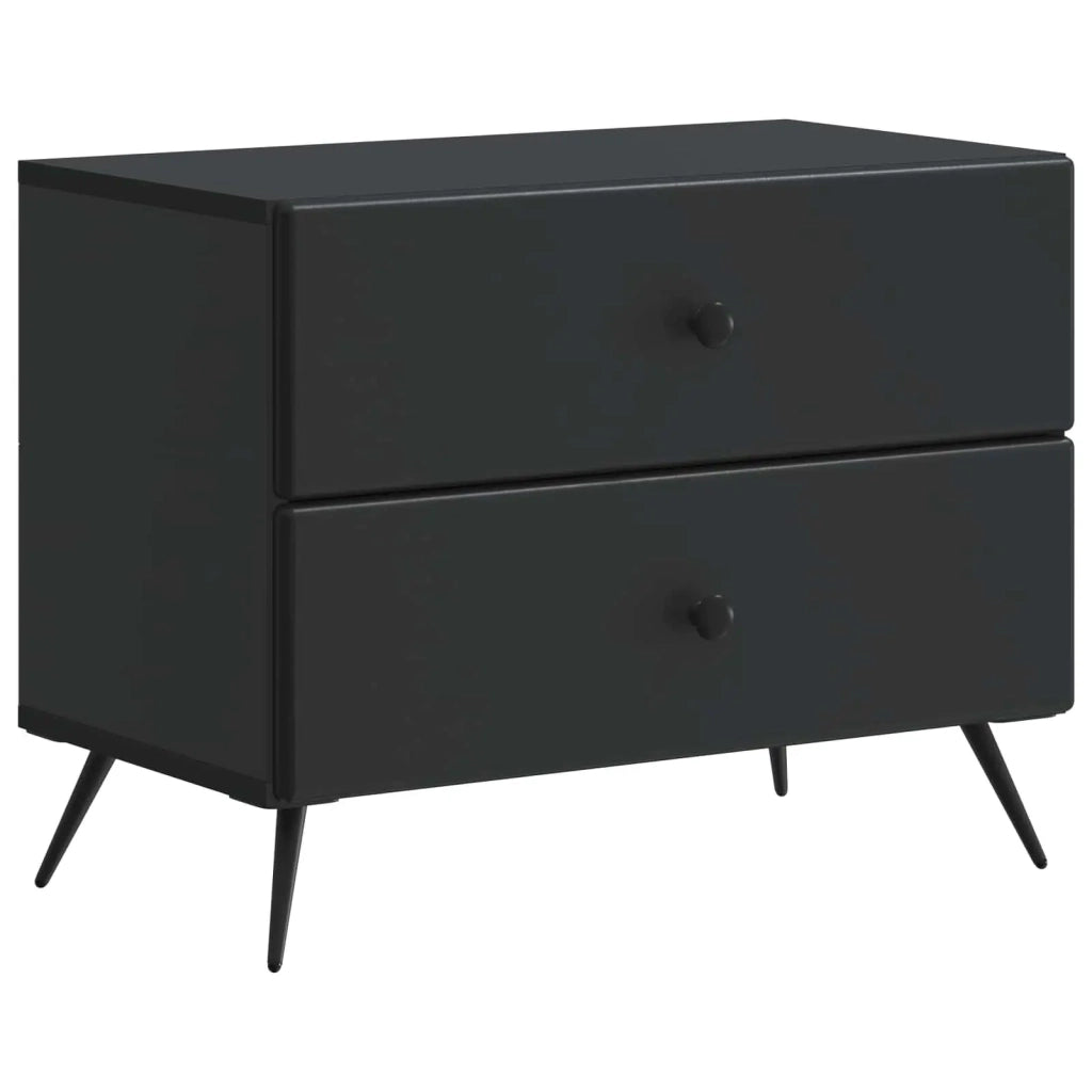 Armadio da Notte Nero 62 x 34,5 x 47,5 cm Legno ingegnerizzato