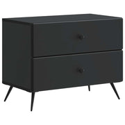 Armadio da Notte Nero 62 x 34,5 x 47,5 cm Legno ingegnerizzato