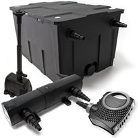 Set per laghetti filtro 60000l pompa SuperEco 80W chiarificatore UVC 36W pompa fontana