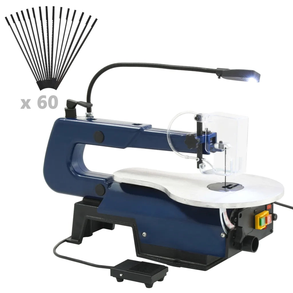 Sega Elettrica a Scorrimento con Pedale e Luce a LED 125 W  cod mxl 9978
