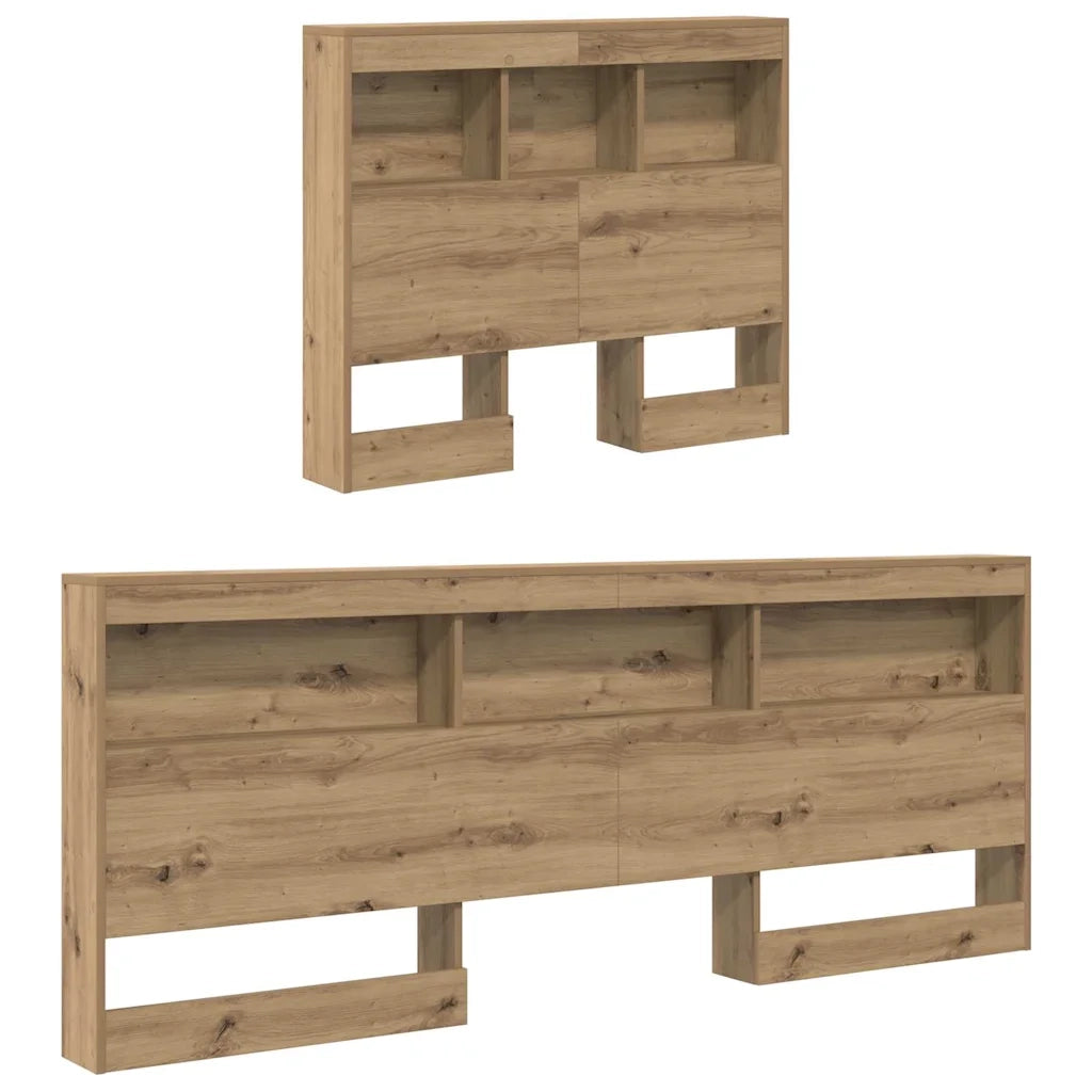 vidaXL Testata contenitore rovere artigianale 90 cm Legno multistrato