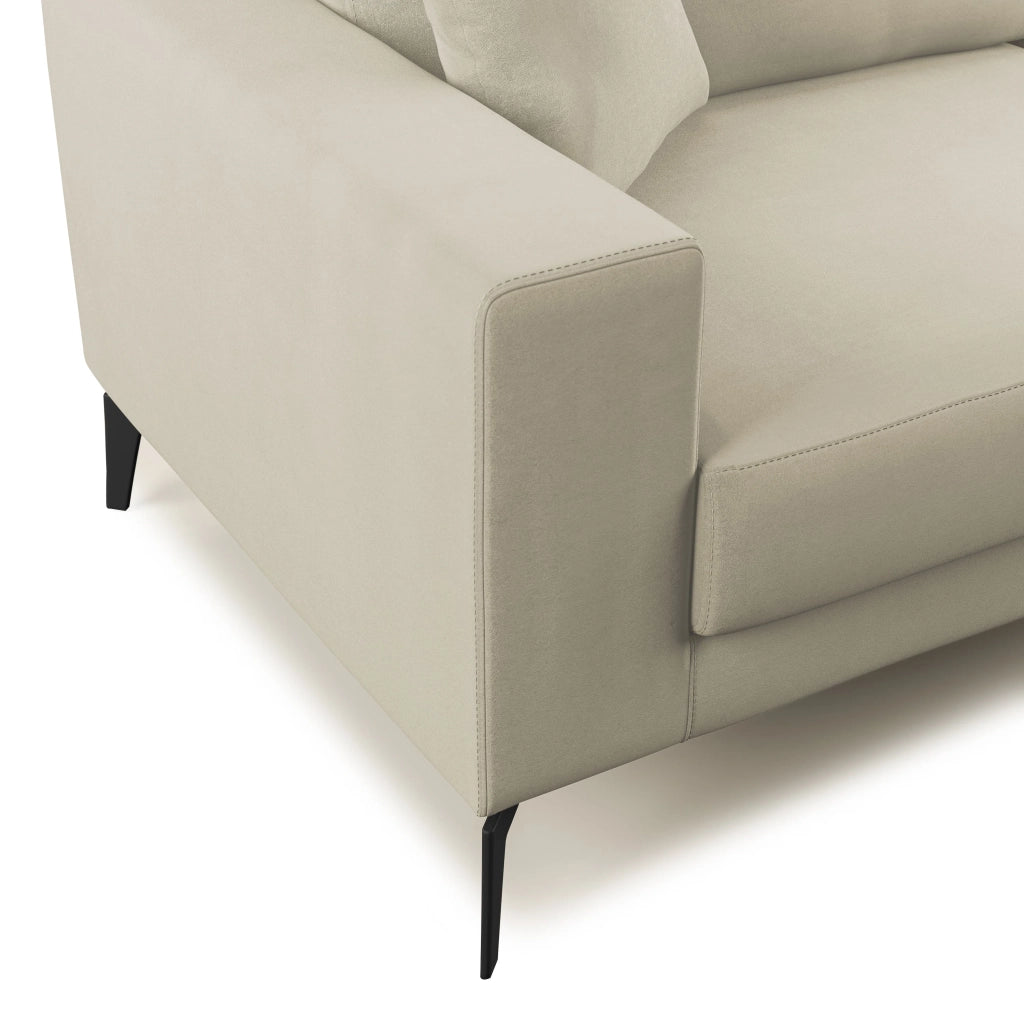 Prestige Divano design moderno T11 166 cm panna