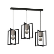Lampadario Ralph Milagro MLP3712 3xE27 60W nero/grigio