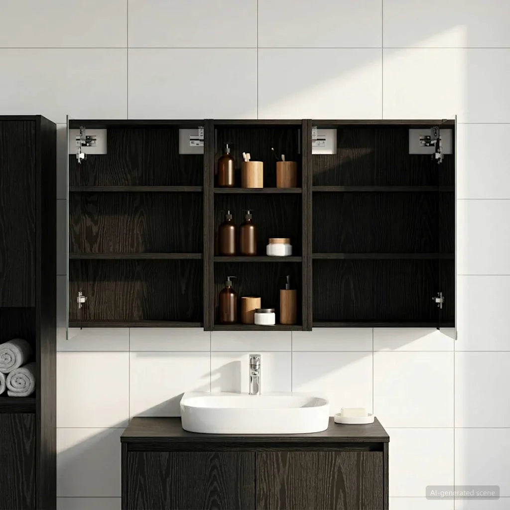 Set di Armadi da Bagno 3 pcs 116 x 16 x 62,5 cm