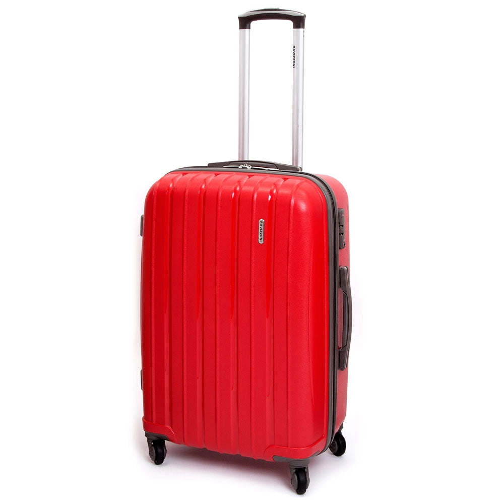 Trolley Valigia Media Rigida in Polipropilene 4 Ruote TSA Ravizzoni Iron Rosso