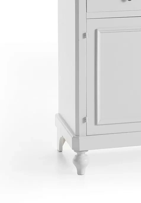 Cristalliera 3 ante arte povera napoletana bianco sporco l.160 p.50/41 h.221 - Mobili 2G