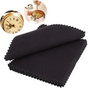 Set di asciugamani per orologi in nylon antistatico, 20 pezzi, doppia faccia, 10x8 cm, nero