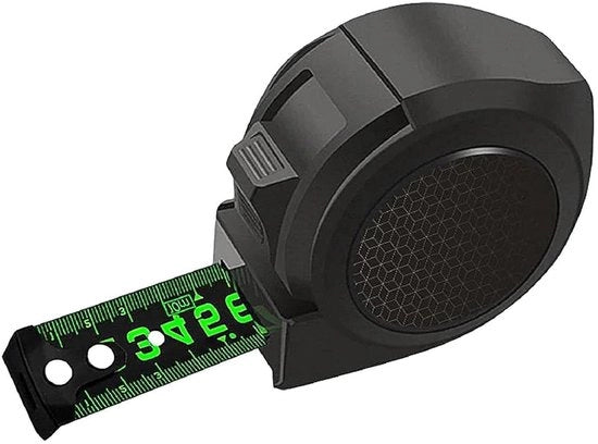 Misuratore robusto in acciaio fluorescente retrattile - Autobloccante e professionale - 5 m x 25 mm