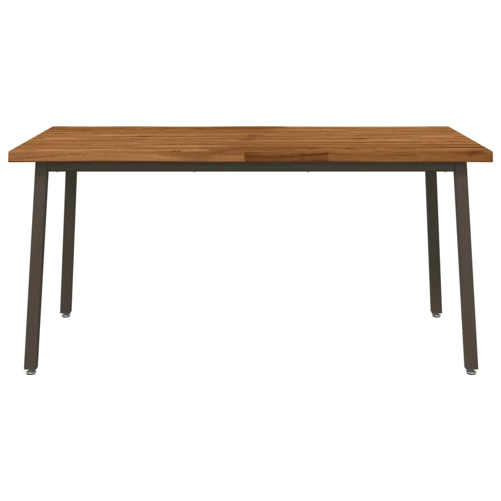 Tavolo da pranzo con bordo vivo 160 x 70 x 75 cm Naturale 3424995