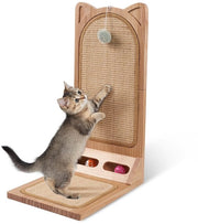 Scatole per gatti in legno massiccio, 58 cm alte, scatole per gatti L in corda sisal, scatole per gatti carine per proteggere il divano, scatole per gatti per pareti e angoli