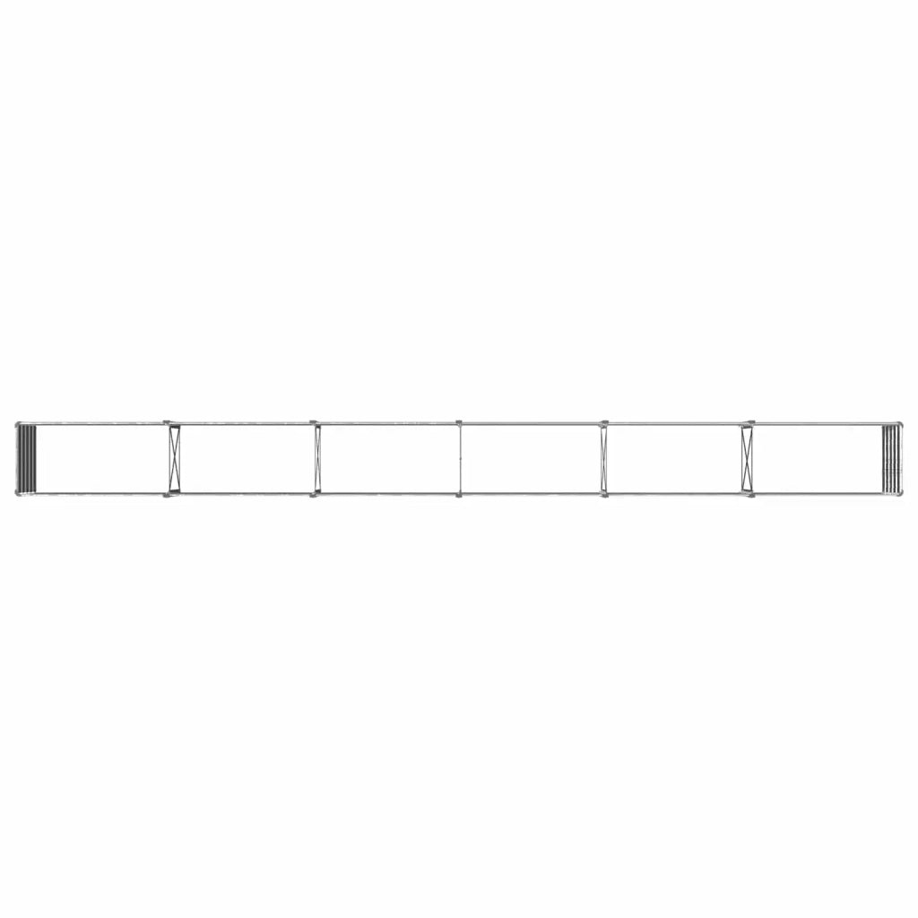 Letto rialzato da giardino Argento 480 x 40 x 55 cm 8006291