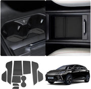 Accessori compatibili con MG 4 EV 2022 2023 2024 Mattoncini in gomma per console centrale e porta portiere Antiscivolo protezione contro la polvere e la sporcizia per console centrale e porta portiere MG4 2024 (nero)