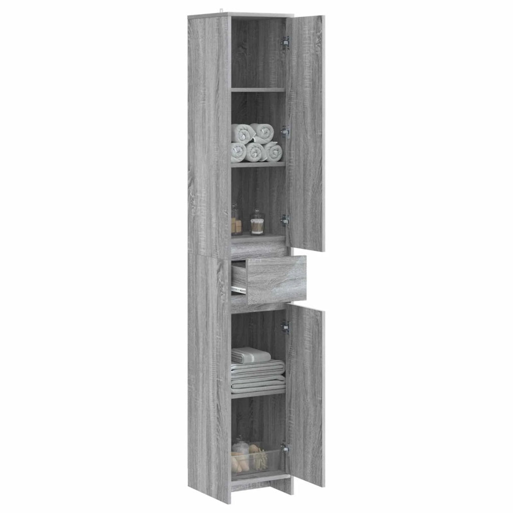 Mobile da Bagno Sonoma grigio 30 x 33 x 190 cm