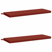 Cuscini per Panchina a 2 Pezzi SOEST 2 pz 100% Poliestere Rosso 948807