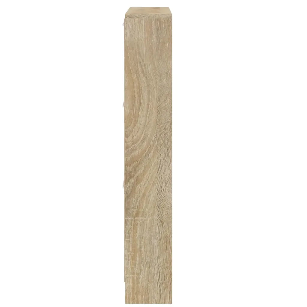 Scarpiera-Scaffale per scarpe Rovere 59x17x108 cm in Legno Multistrato