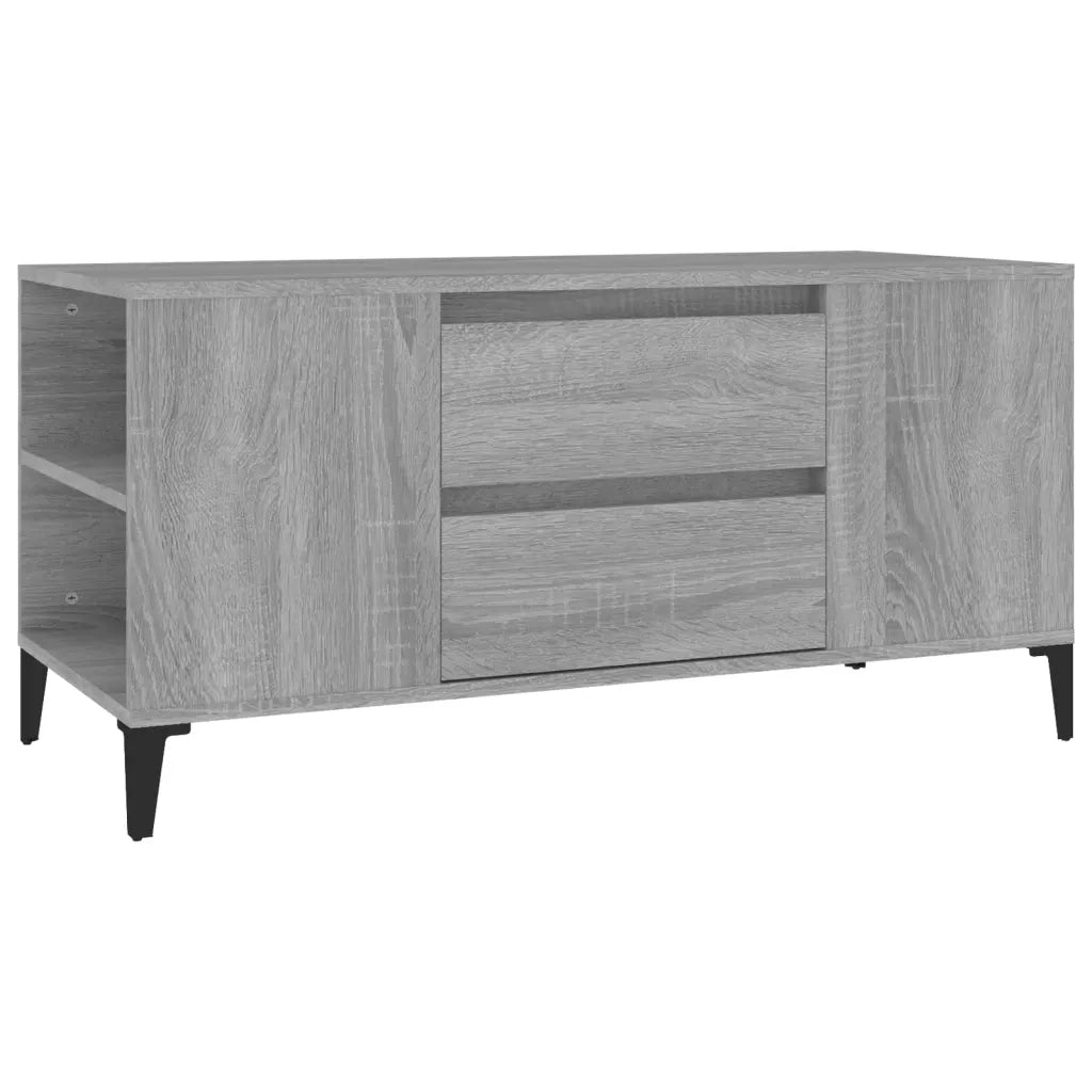 Mobile Porta TV Grigio Sonoma 102x44,5x50 cm Legno Multistrato cod mxl 26787