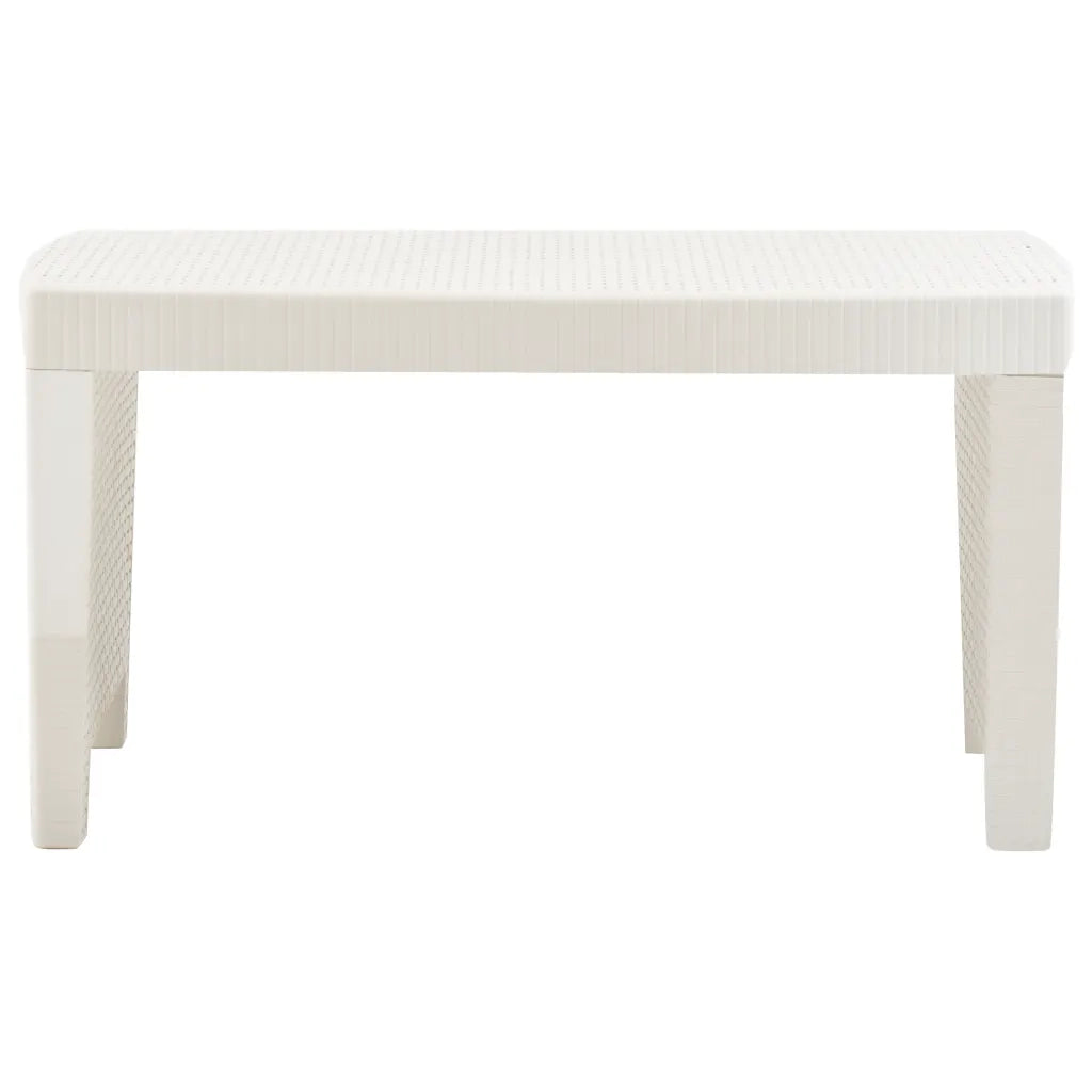 Set Salotto da Giardino 3 pz in Plastica Bianco 48823