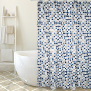 TENDA PER DOCCIA IN TESSUTO POLIESTERE MOSAIKO- cm 180x200- SPIRE- pezzi 1