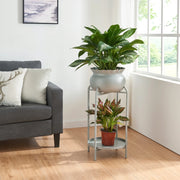 Stand Portapiante Altena 60 x 27 x 27 cm Metallo Grigio scuro [en.casa]